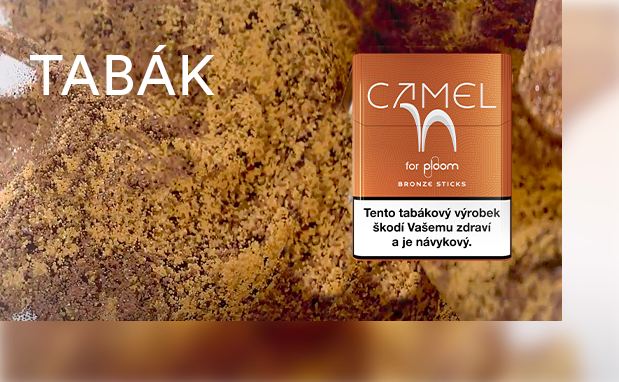 Ploom X - Jak dlouho vydrží krabička náplní Camel Bronze? - tabákové náplně Camel Bronze na hnědém pozadí, které reprezentuje tabák